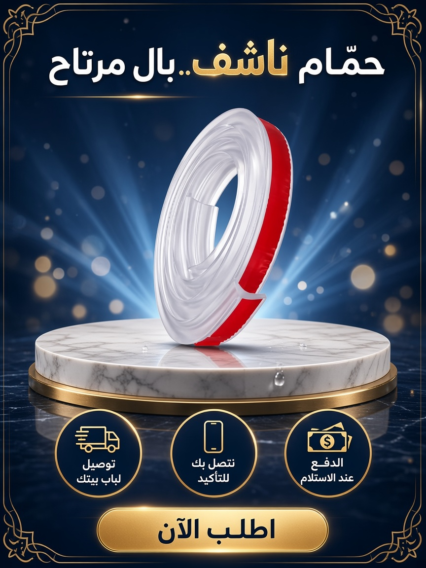 حاجز مائي شفاف لاصق – للشاور والحمام