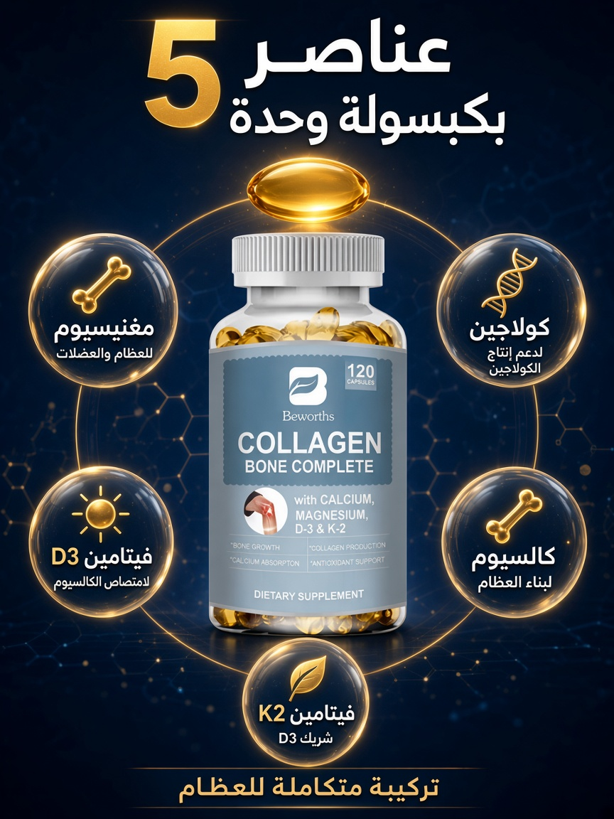 كولاجين لدعم العظام والمفاصل – 120 كبسولة