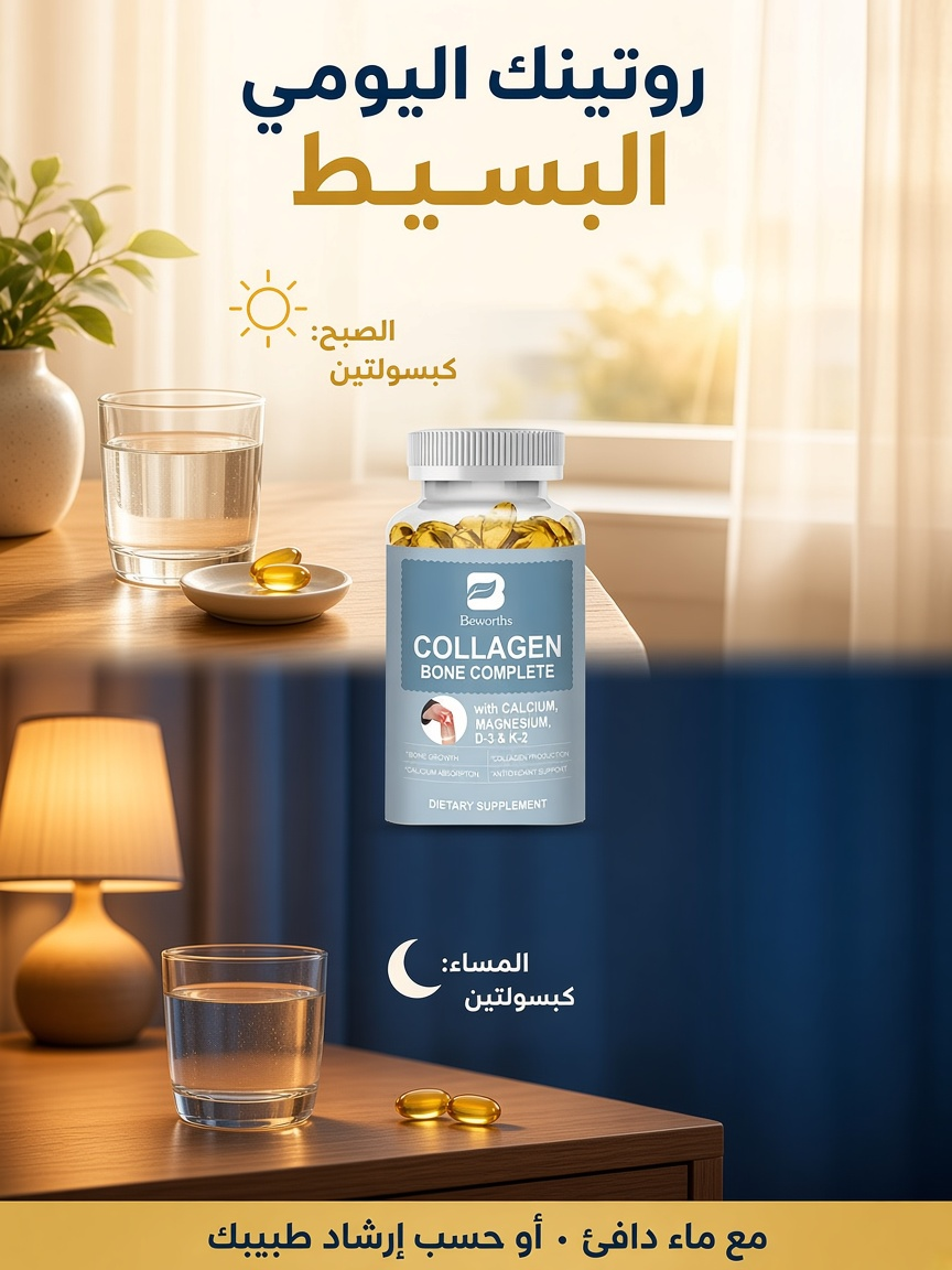 كولاجين لدعم العظام والمفاصل – 120 كبسولة